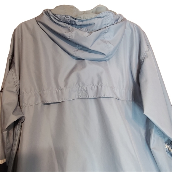 Columbia blue white long-sleeved zip-up women's jacket - Picture 3 of 15